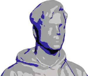 Low-poly bust of Jon Gander